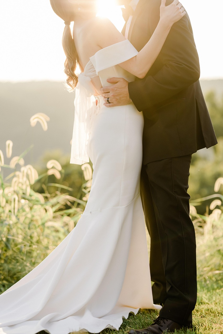 Niagara orchard wedding ceremony pear trees